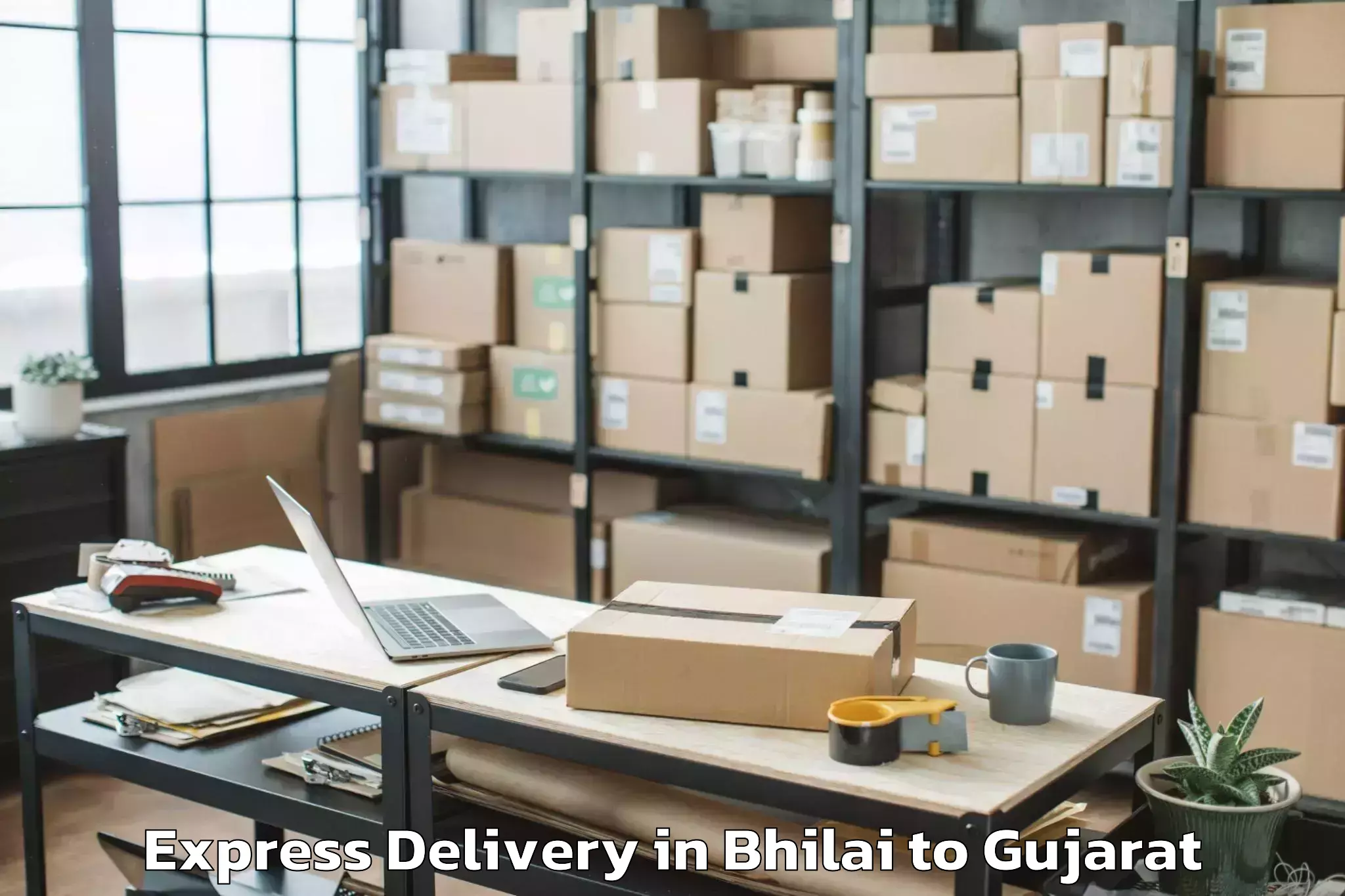 Leading Bhilai to Gadhada Express Delivery Provider